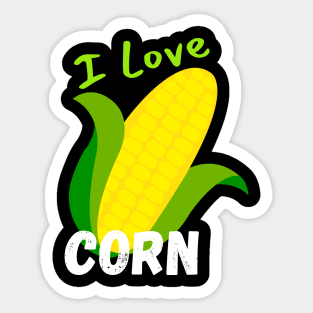 I Love Corn! Sticker